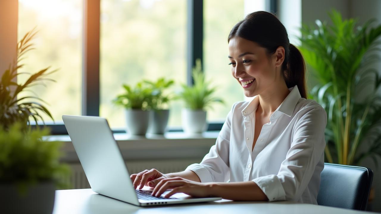 Professionista che gestisce la comunicazione digitale con efficacia